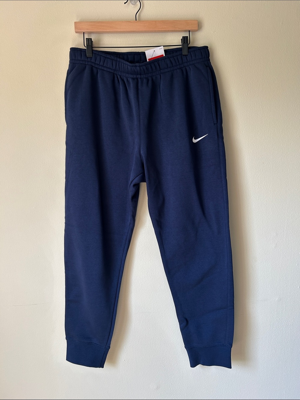 Men's Nike Navy Blue Fleece Joggers with Pockets